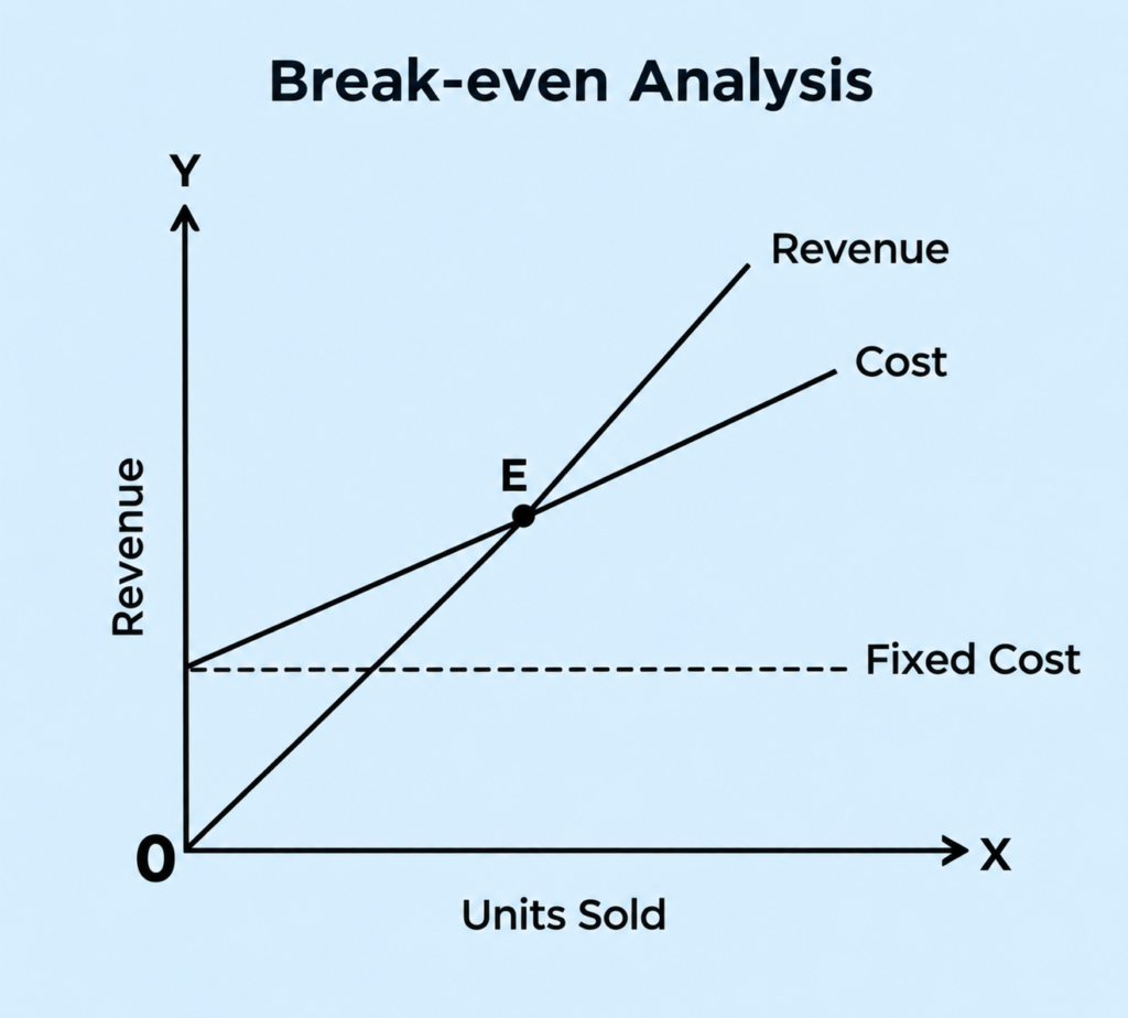 Break-even analysis formula and example for IB Business Management